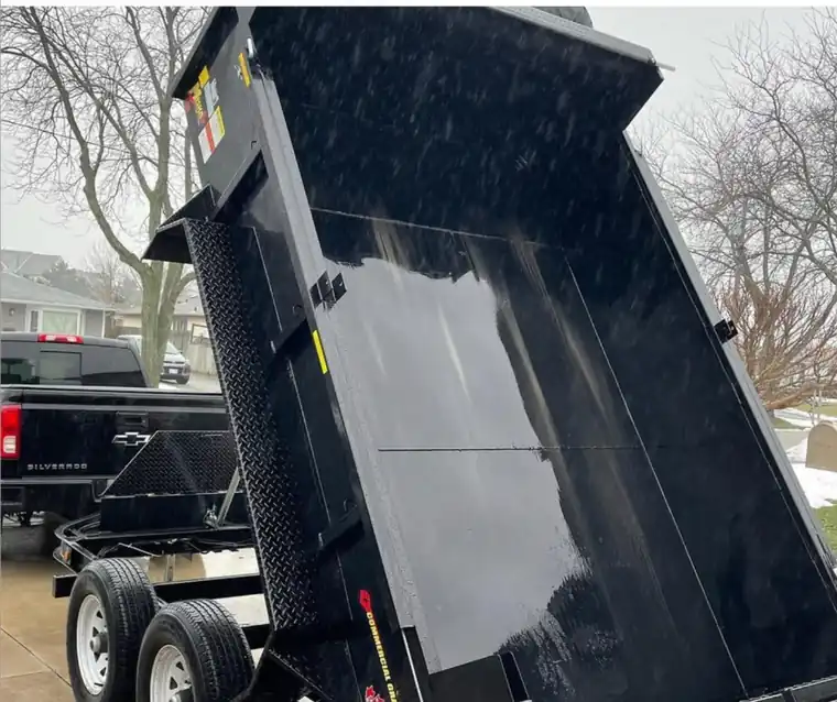 Garden City dump trailer used for project removal and disposal